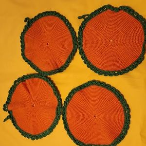 Vintage crochet potholders